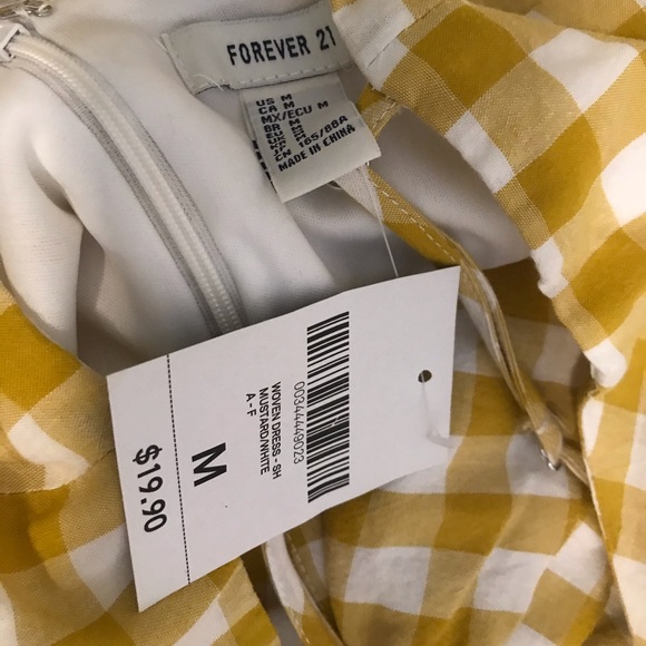 gingham mustard dress | f21 - Picture 4 of 4
